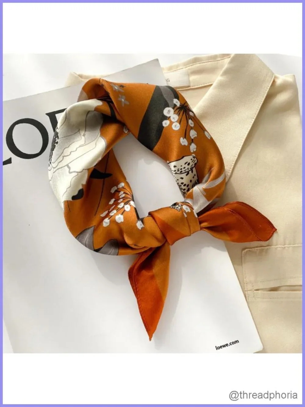 Mulberry Silk Scarf 21x21 Small Square Women's Fashion Scarf